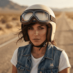 🕶️OTG vintage motorcykelbriller  – passer over briller, anti-slip rem & UV400