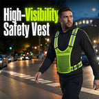 🦺 Refleksvest med høj synlighed – justerbar til løb & arbejde 🏃‍♂️🔧