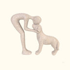 🖼️ Scandinavisch beeldje van mens en hond