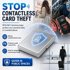 🔒 RFID-blokerende metalkortholder 💳✨