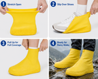 Stop Natte Sneakers! Kraftige regnoversko — anti-slip & foldbare i din tas 🌧️