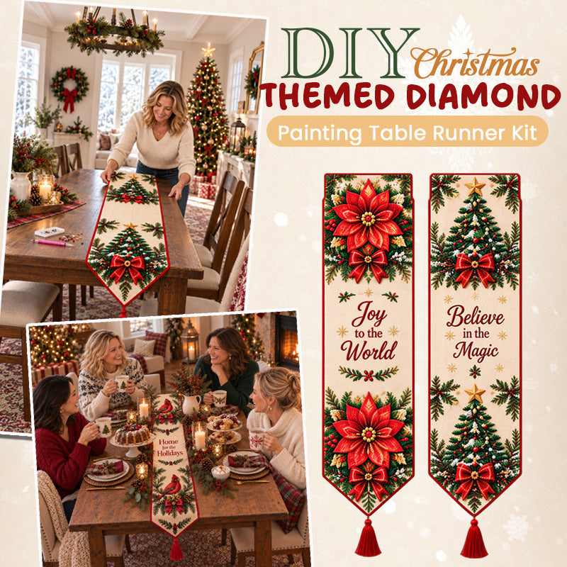 ✨ DIY julebordløber-sæt med diamantmaling
