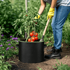 🌱🌸🍅 Kraftig åndbar stoftpot med håndtag til grøntsager, blomster & frugt