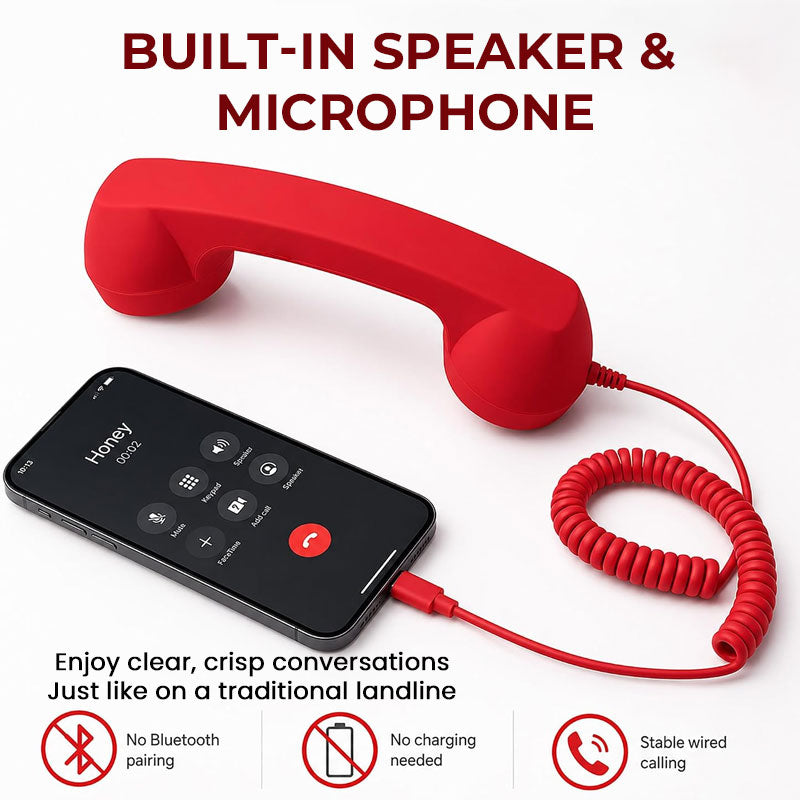 📞 Retro telefonrør til Type-C-telefoner