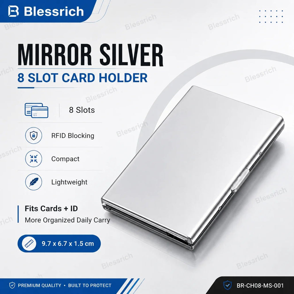 🔒 RFID-blokerende metalkortholder 💳✨