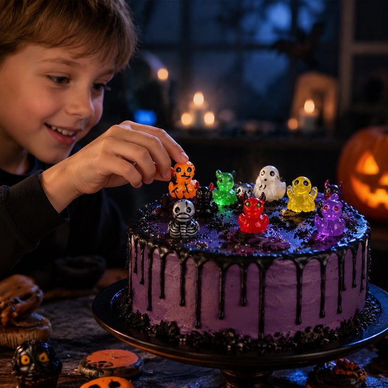 🎃 Halloween resin minifigurer – 12 uhyggelige designs