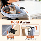 🐱💤 Foldbar kattehængekøje til skrivebordet 🛏️✨