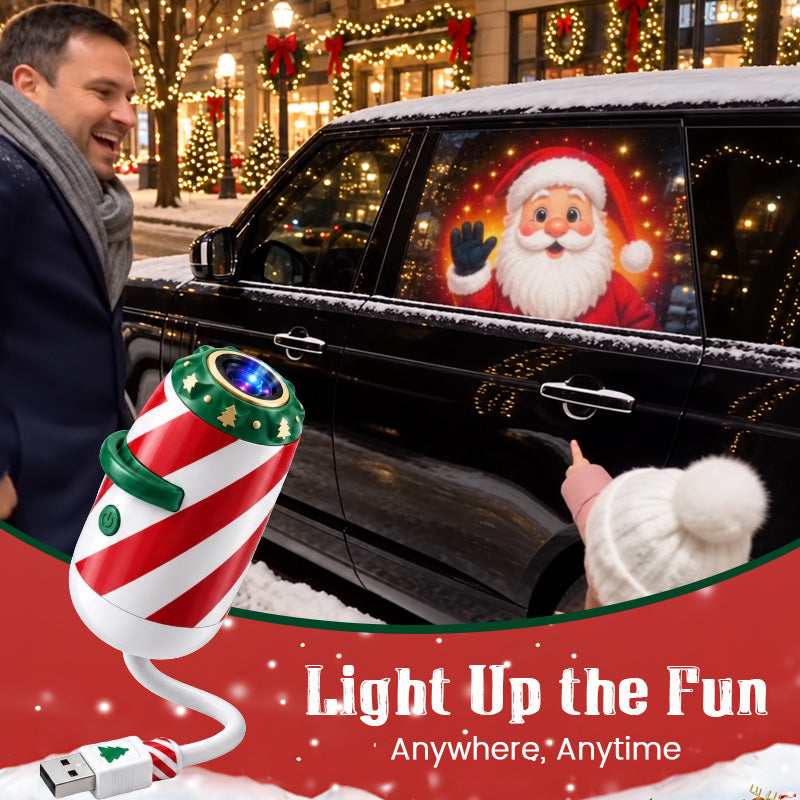 🎄🚗 Merry Ride julebil-projektørlys ✨