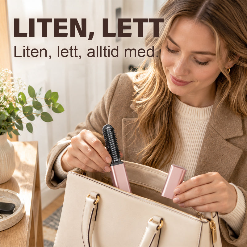 💇‍♀️✨ Mini bærbar elektrisk curlingtång til pandehår ⚡💖