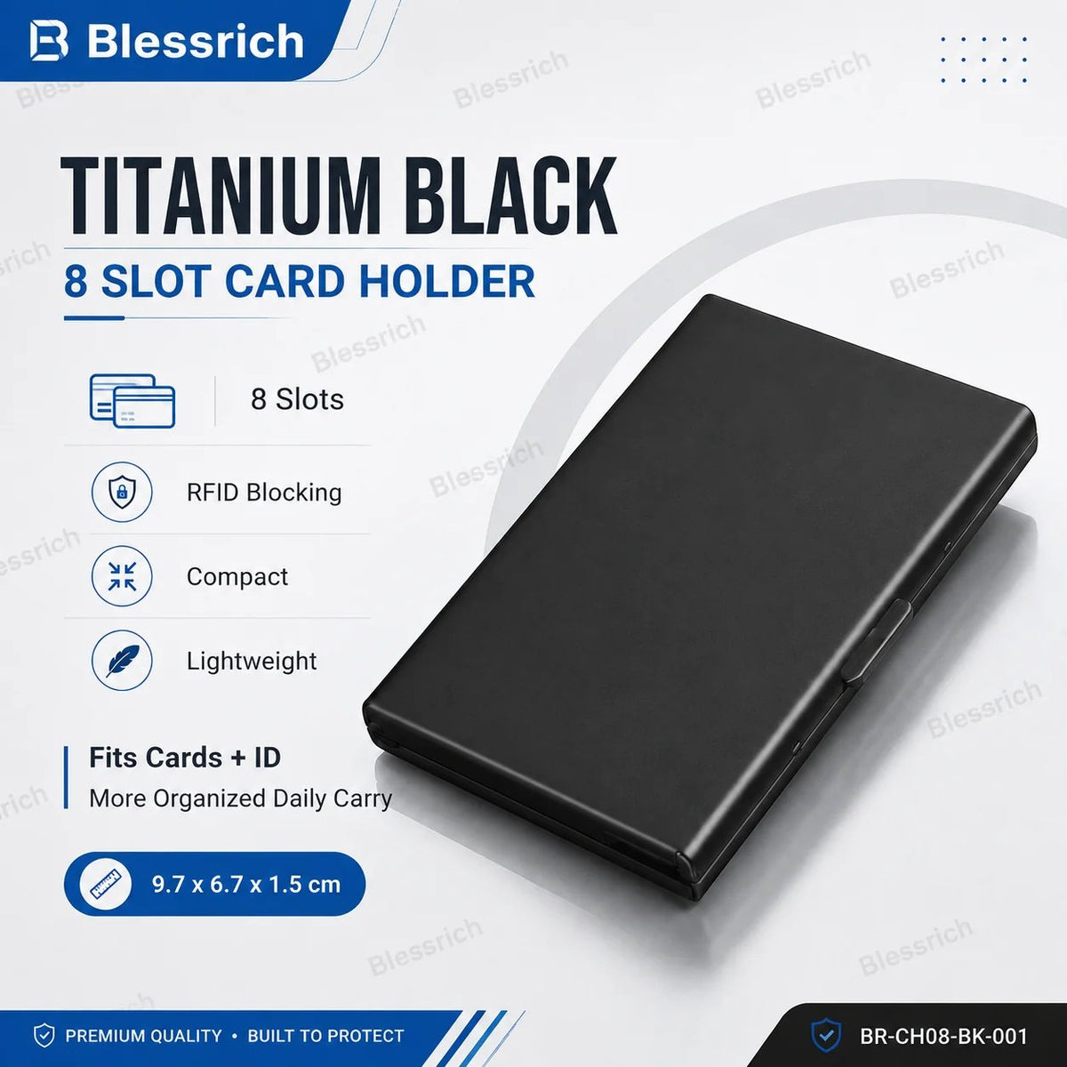 🔒 RFID-blokerende metalkortholder 💳✨