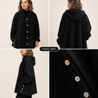 🧥 Årets Eksklusive Fløjlsjakke 2026 🍂 – Luksuriøs Corduroy Overshirt Med Hætte ✨