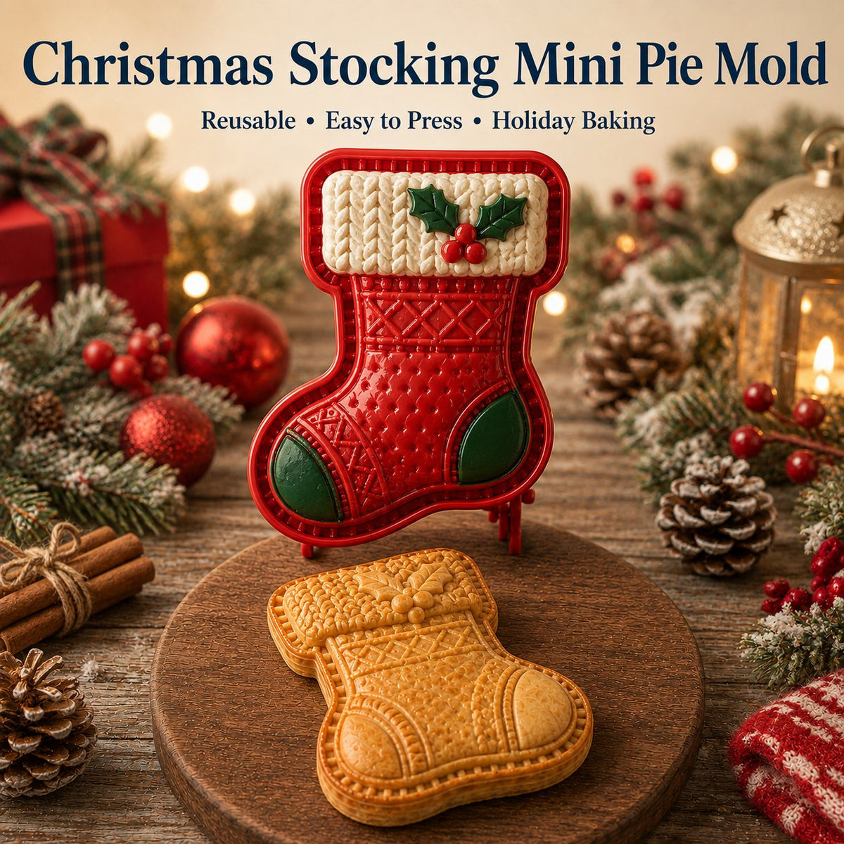 🎄 Juleminitærteforme – 8 designs 🎁
