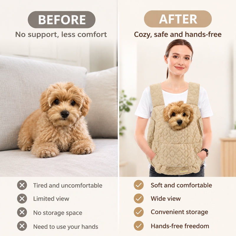 🎒 Front Pet Carrier Backpack til små katte og hunde 🐱🐶