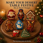 🎄 Juleminitærteforme – 8 designs 🎁