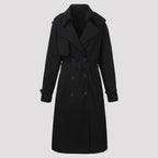🧥 Klassisk dobbeltradet trenchcoat til kvinder ✨