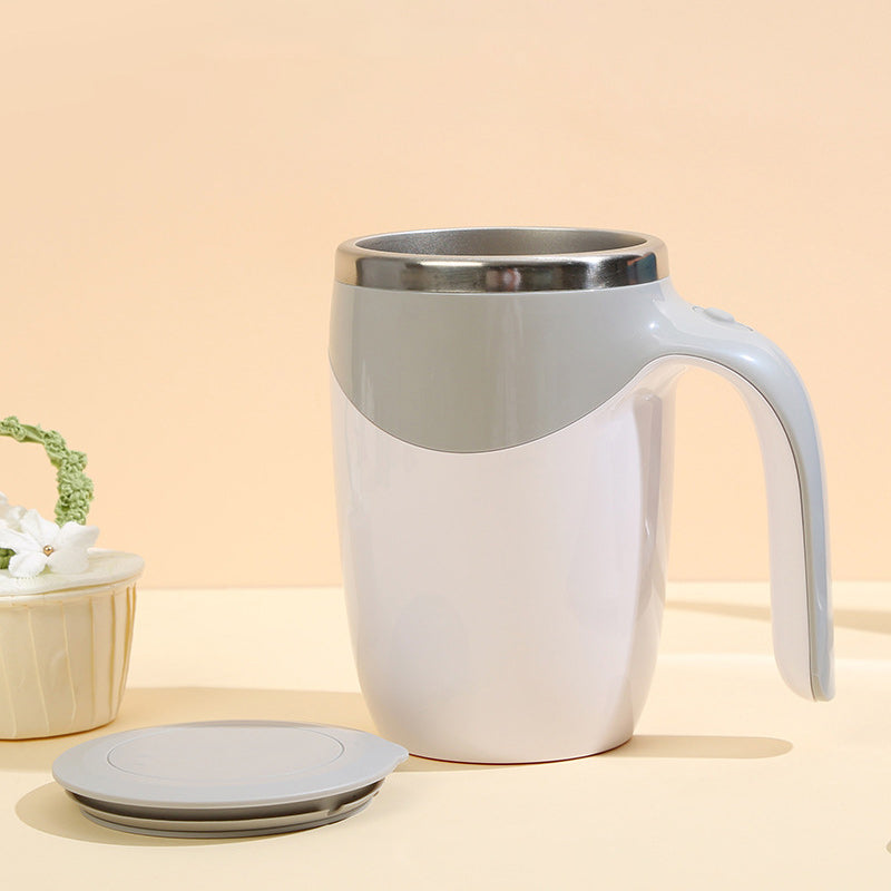 Automatisk selvomrørende kaffekrus med låg – bærbar magnetisk mixerkop