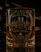 🕯️ 9/11 25-års mindedags whisky-decanter-sæt — en varig hyldest til 343 helte