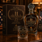 🕯️ 9/11 25-års mindedags whisky-decanter-sæt — en varig hyldest til 343 helte
