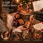 🐮 Highland Cow-julekrybbe med bibel | Boglig julepynt til hylder, skriveborde & meningsfulde gaver 🎄