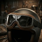 🕶️OTG vintage motorcykelbriller  – passer over briller, anti-slip rem & UV400
