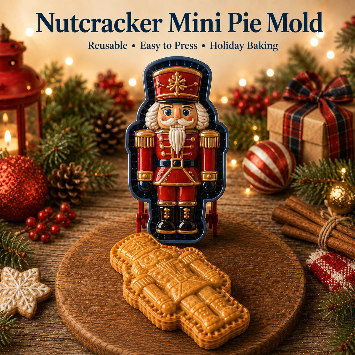🎄 Juleminitærteforme – 8 designs 🎁