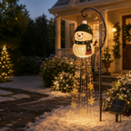 🎄49 % RABAT🎄 Snowman Magic Fountain™ – LED-julebelysning til haven med flydende snefnug❄️