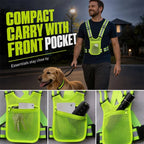 🦺 Refleksvest med høj synlighed – justerbar til løb & arbejde 🏃‍♂️🔧