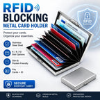 🔒 RFID-blokerende metalkortholder 💳✨