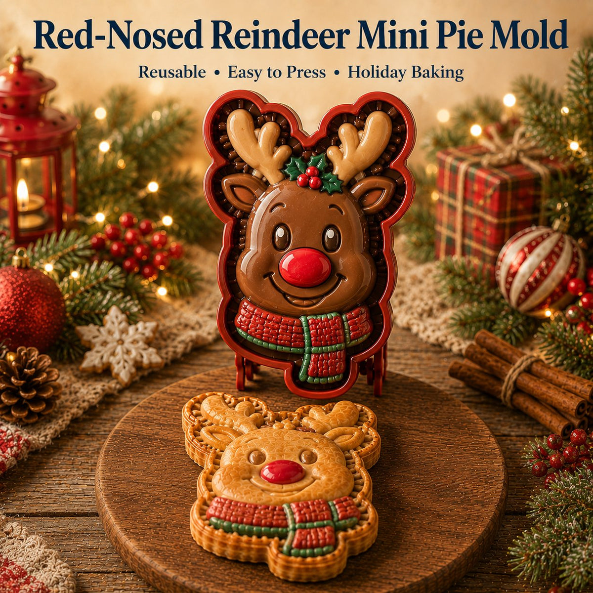 🎄 Juleminitærteforme – 8 designs 🎁